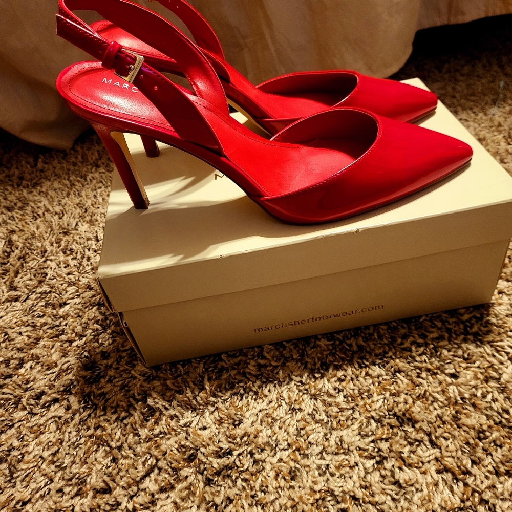 Red Slingbacks